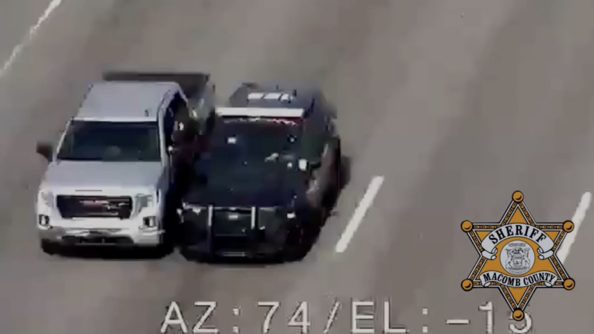 Deputy climbs into moving truck to save driver suffering medical emergency