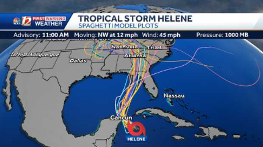 Tropical Storm Helene Latest maps, spaghetti models for tropical system