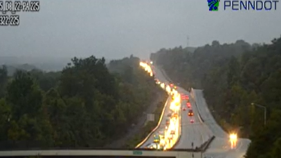 Massive backlog due to crash on Route 22/322 in Dauphin County, Pa.