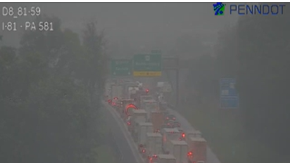 Multi-vehicle crash causes backup on I-81 in Cumberland County, Pa.