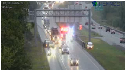 Multi-vehicle crash causes lane restrictions on Route 283 in Dauphin ...
