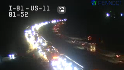 Severe delays following Interstate 81 crash in Cumberland County, Pa.