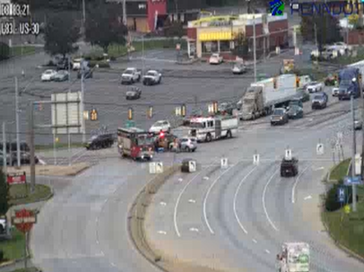Two-vehicle crash blocks Route 30 intersection in York County, Pa.