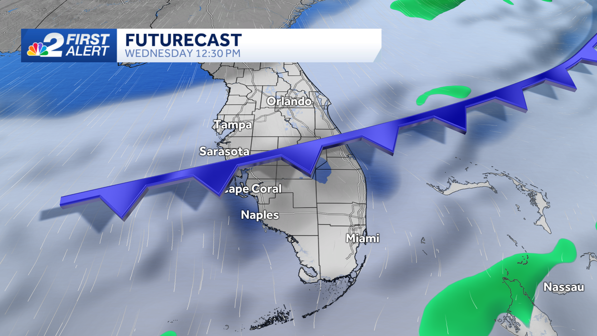 Cooler and less humid weather arrives Wednesday