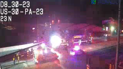 Crash blocks bridge over Route 30 in Lancaster County, Pa.