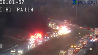 Traffic backs up in both directions on Interstate 81 following crash in ...