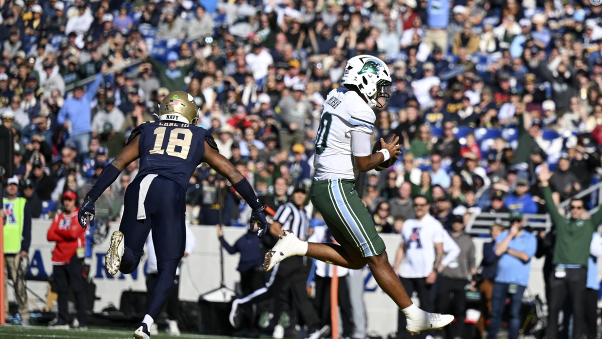 POSTGAME REACTION No. 25 Tulane routs Navy 350 to clinch a spot in