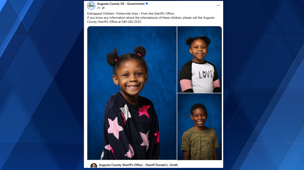 Amber Alert 3 children kidnapped from school bus stop in Virginia