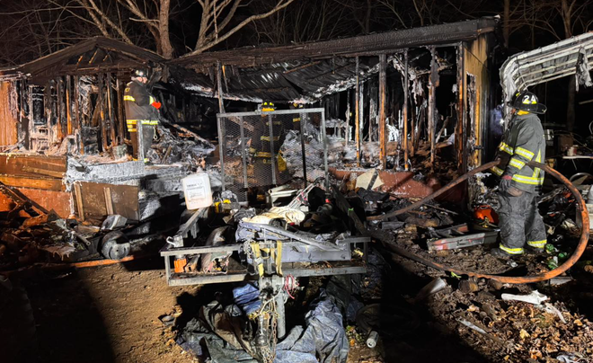 1 displaced, 1 firefighter with minor burn injuries after mobile home ...