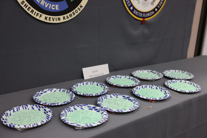 Collier County Fentanyl seizure. File: CCSO seized pills.