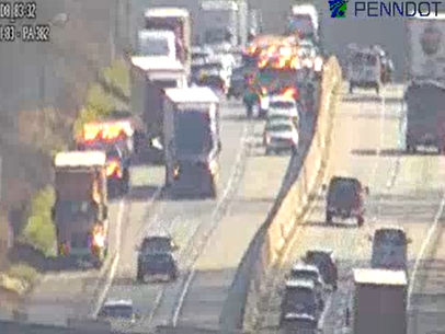 Interstate 83 crash causes major backup in York County, Pa.