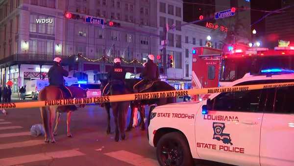 New Orleans car into crowd