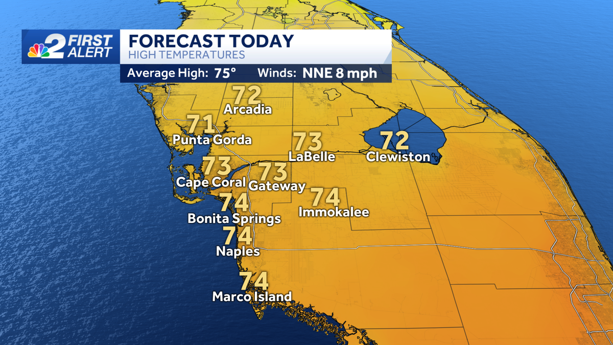 Chilly air returns to the Gulf Coast