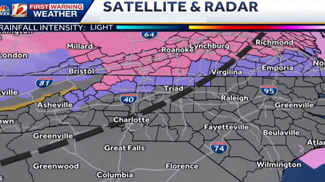 Winter Storm Warning issued for parts of North Carolina, ﻿Virginia