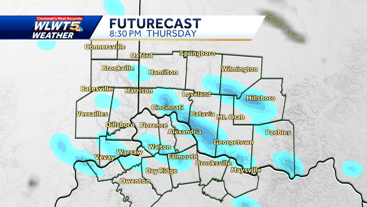 Light snow showers pass through Thursday: Could any of it stick?