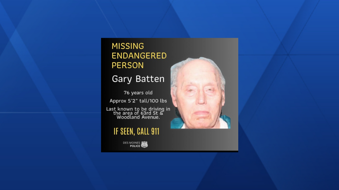 Missing Des Moines man found safe, police say