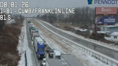 Massive backup after Interstate 81 crash in Cumberland County, Pa.