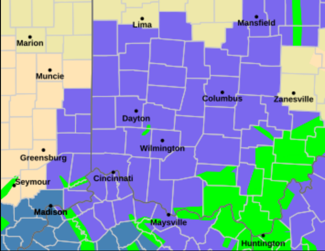 National Weather Service flood warnings