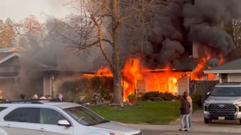 1 person taken to hospital after house fire in Sacramento County