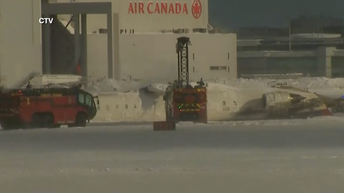 Delta Airlines plane crash lands upside down in Toronto