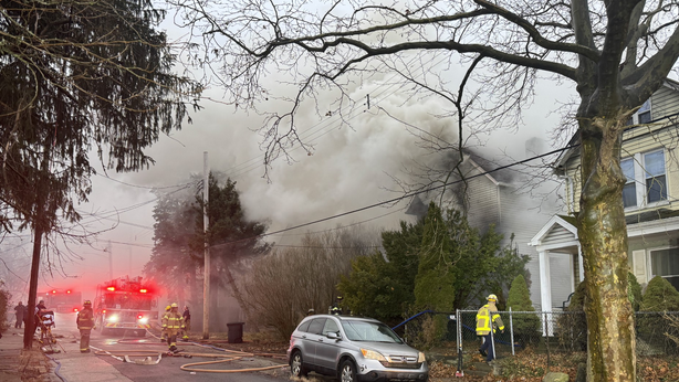 Firs responders on scene of house fire in McKeesport - WTAE