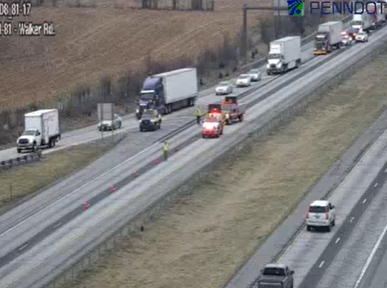 Crash shuts down stretch of Interstate 81 in Franklin County, Pa.