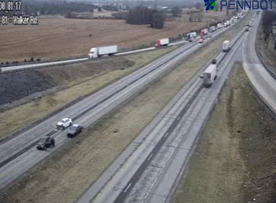 Crash shuts down stretch of Interstate 81 in Franklin County, Pa.