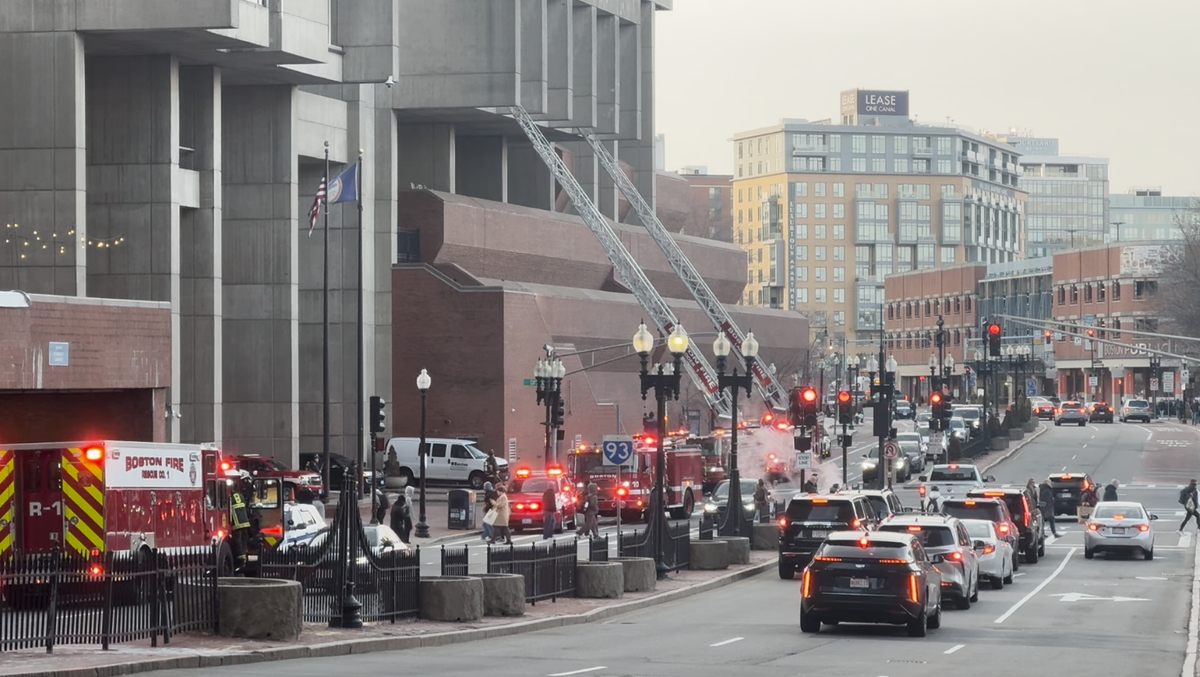 Boston Fire Code Firefighters respond to Boston City Hall for 'smell of smoke'