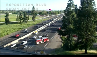 Rollover crash reported on Business 80 in Sacramento
