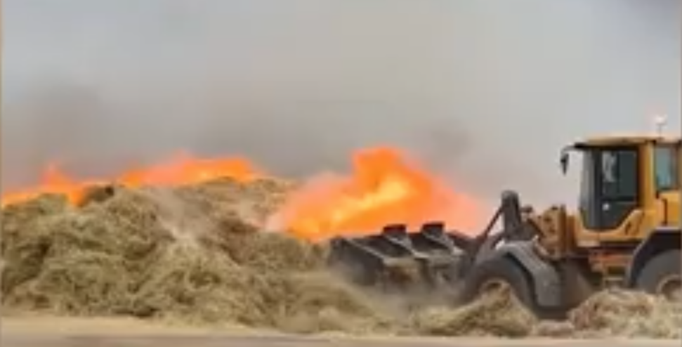 Rescue responds to dairy fire in Dexter