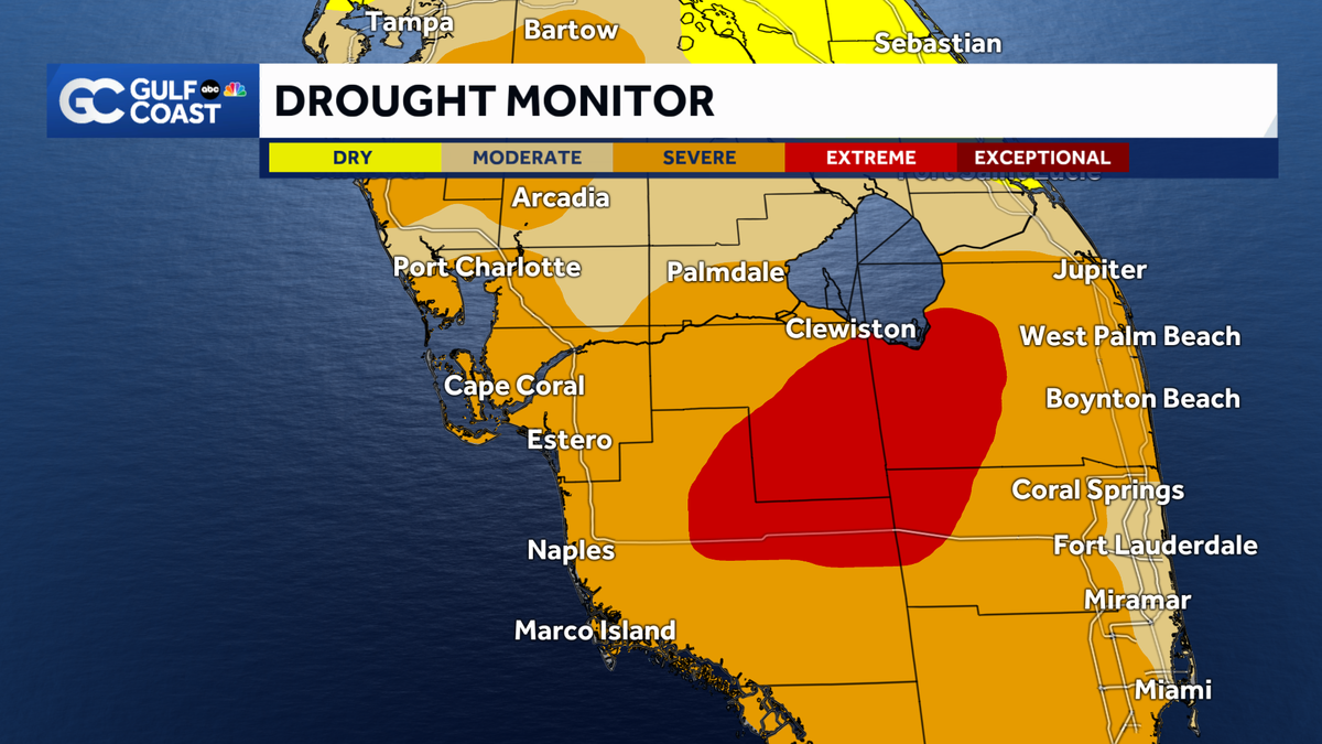 From bad to worse: Most of Southwest Florida in severe drought