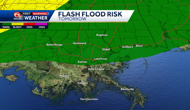 Impact Day: Heavy rain, storms throughout the day in Southeast Louisiana