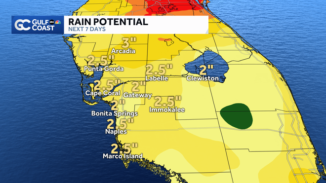 7-Day Rain Potential