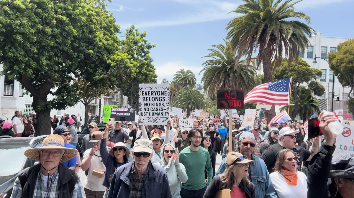 Tens of thousands gather in San Francisco for 'No Kings Day' march