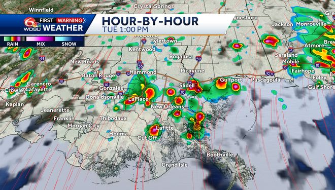More heat, humidity & storms in your Tuesday New Orleans forecast