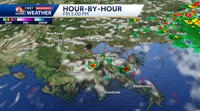 Feeling like 110 plus more afternoon storms in your New Orleans forecast