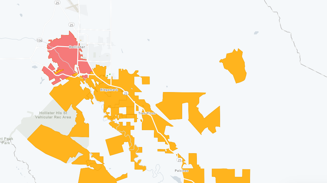 10,000 PG&E customers without power in San Benito County