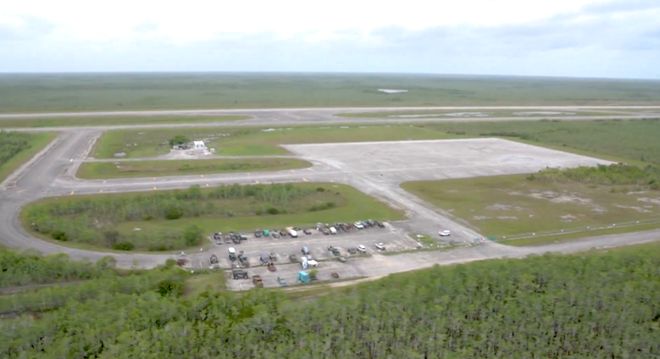 The "Alligator Alcatraz" site, located along US-41 near the Miami-Dade County line.