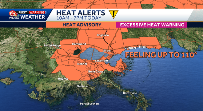 Heat Advisory and Storm Chances | Impact Day for New Orleans