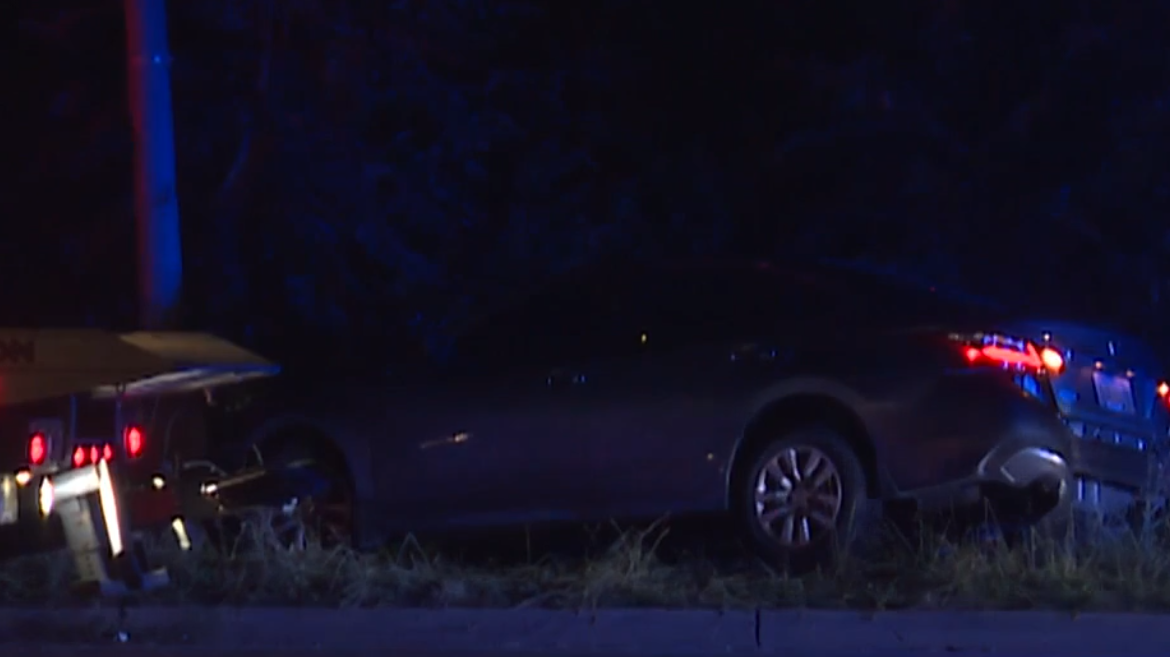 Two taken to hospital after car crash following police chase in Roselawn