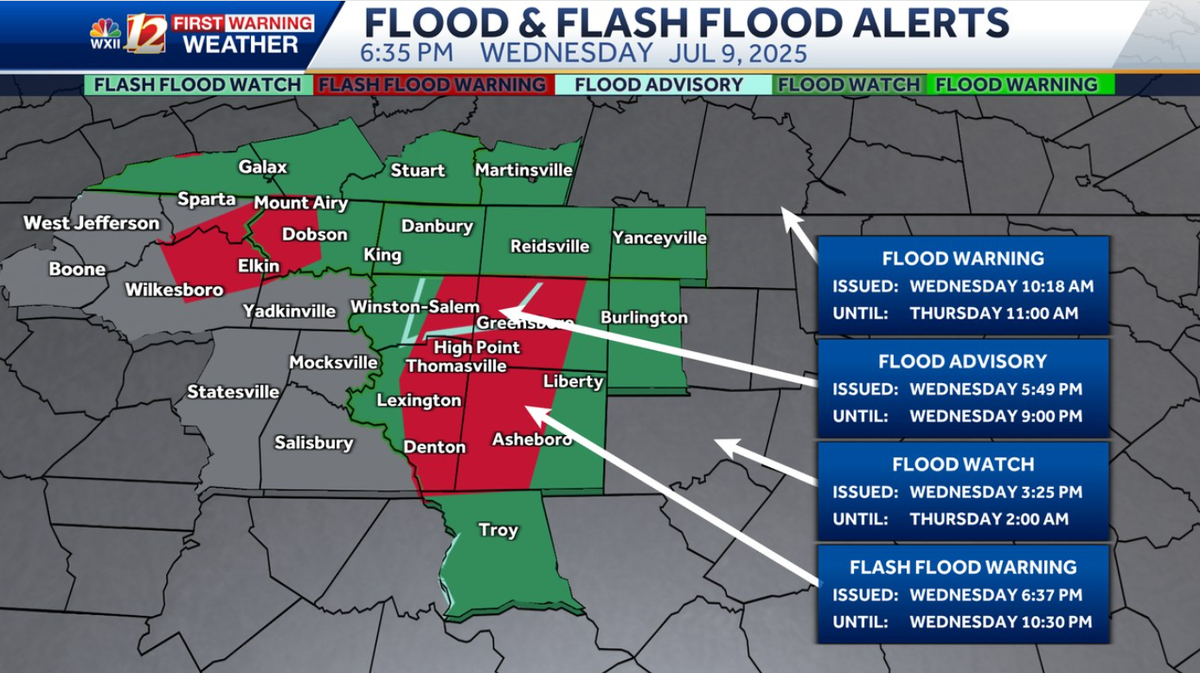 Real-Time Updates: Severe storms hit North Carolina days after deadly Chantal
