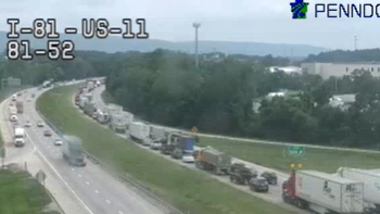 Traffic moving following earlier crash on I-81 in Cumberland County