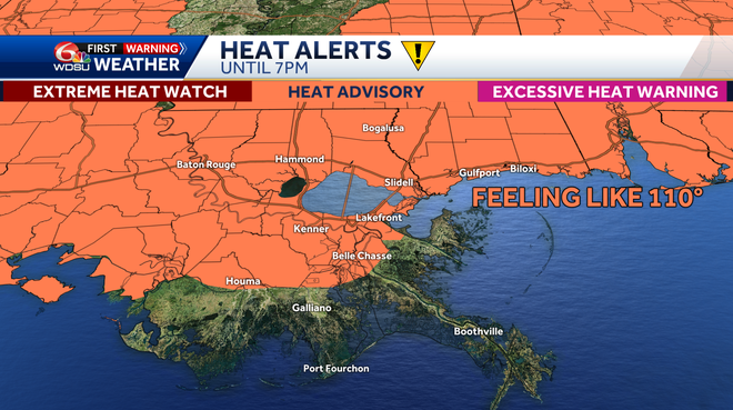 IMPACT DAY: Heat Advisory Today with Dangerous Feels-Like Temps, Rain ...