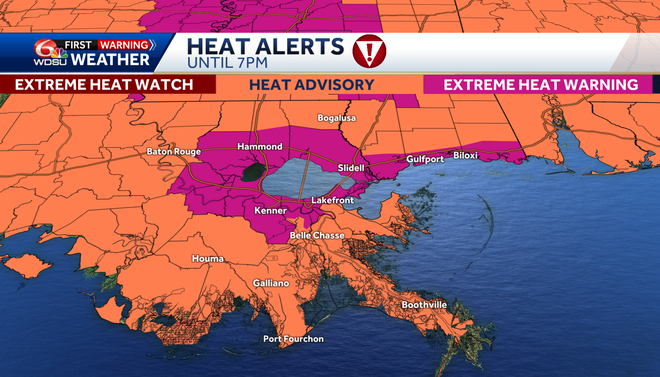 ALERT DAY: Extreme Heat and Storm Threats for Southeast Louisiana This Week