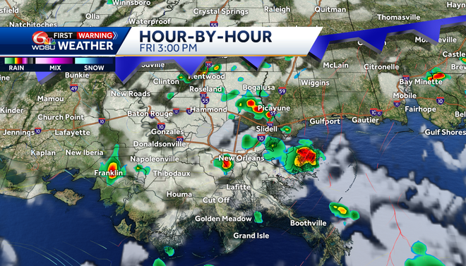 Showers and storms arriving, more heat and storms for the weekend
