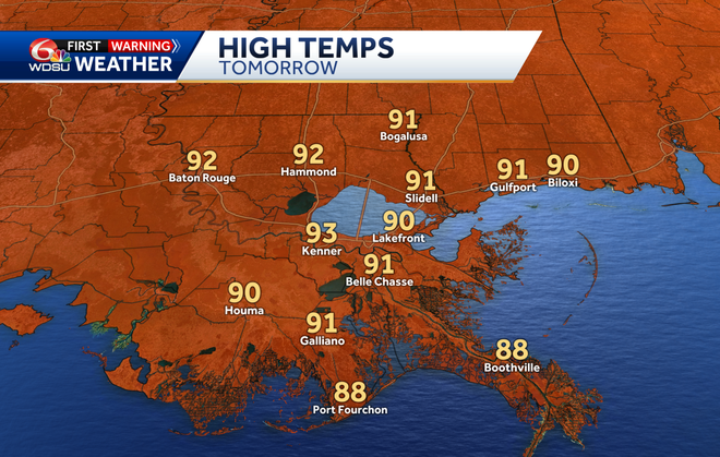 Hot and Humid Saturday with Spotty Storms Possible