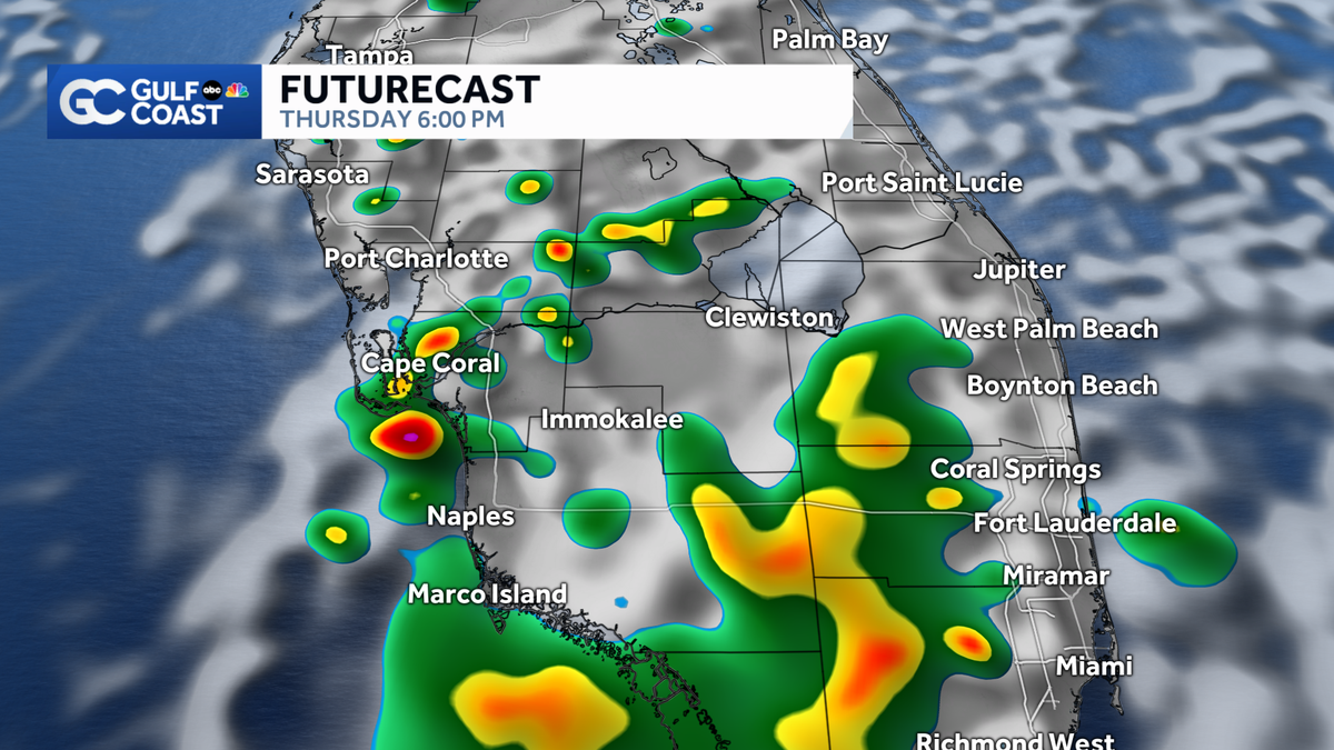 Scattered rain expected through the weekend