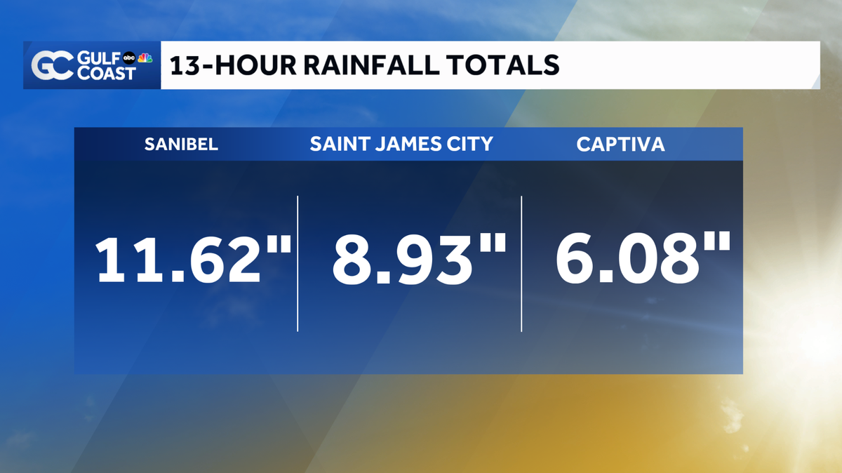 Heavy rain prompts flood warnings on the Gulf Coast Sunday