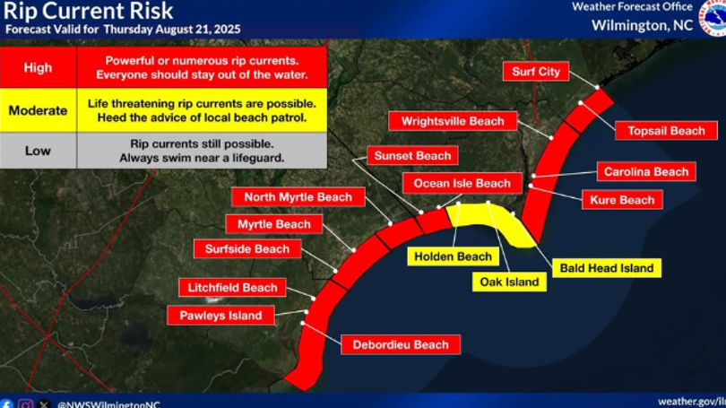 Nc Rip Currents Hurricane Erin rip current updates North Carolina beaches - WXII