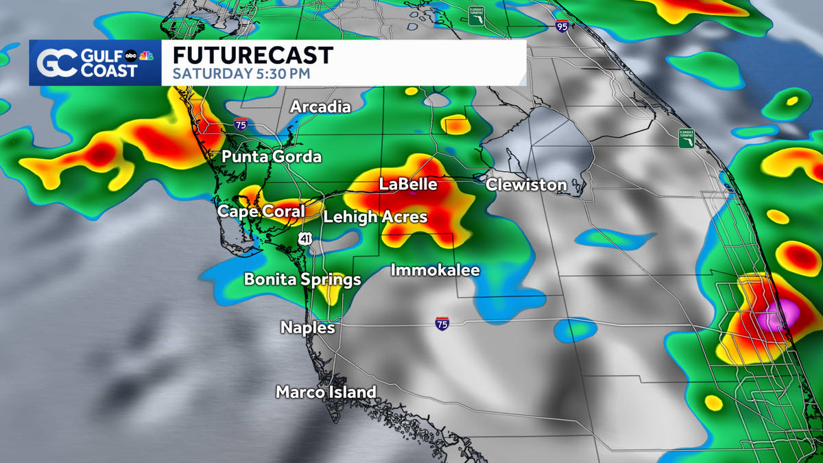 Strong storms move across the Gulf Coast this afternoon